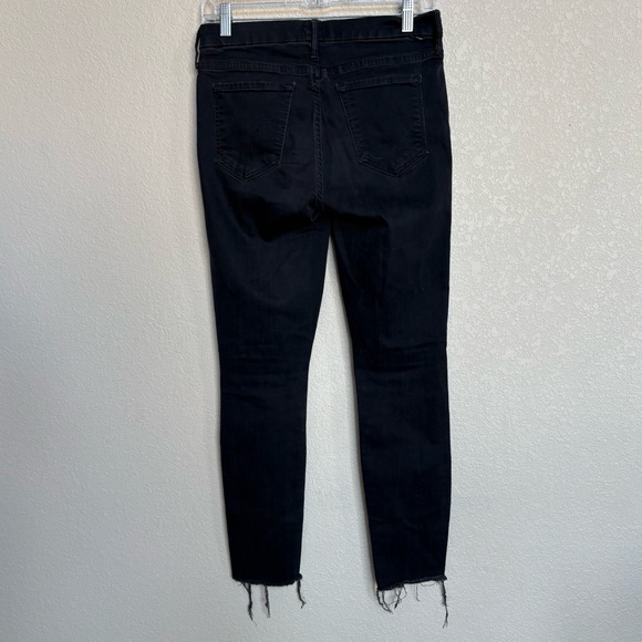 Mother Looker Ankle Fray “Guilty As Sin” Women’s Jeans 28 Distressed Raw Hem - Picture 5 of 13